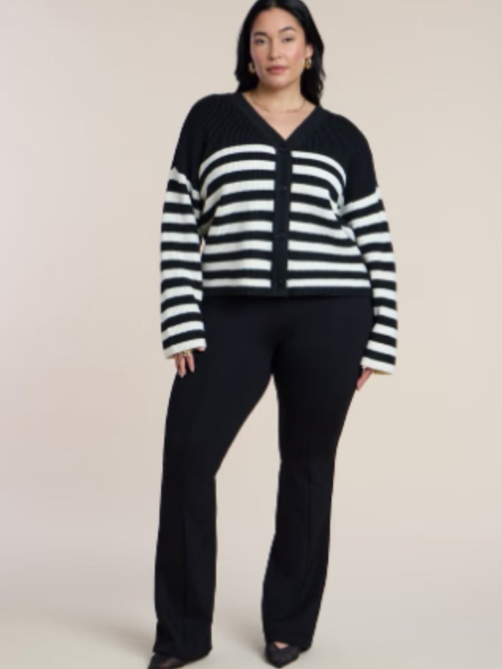 Eloquii NEW Size 18 Womens Pants Miracle Flawless High Rise Flare Ponte Knit